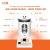 Ấm Siêu Tốc Đa Năng Cao Cấp UNIE UEK1782W Sang Trọng Tiêu Chuẩn Đức, 6 Chức Năng Nấu Pha, Dung Tích 1.7 Lít Công Suất 1000 W  - Hàng Chính Hãng